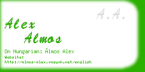 alex almos business card