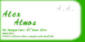 alex almos business card